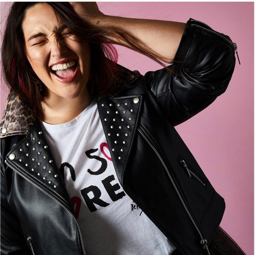 Betsey Johnson leather torrid jacket